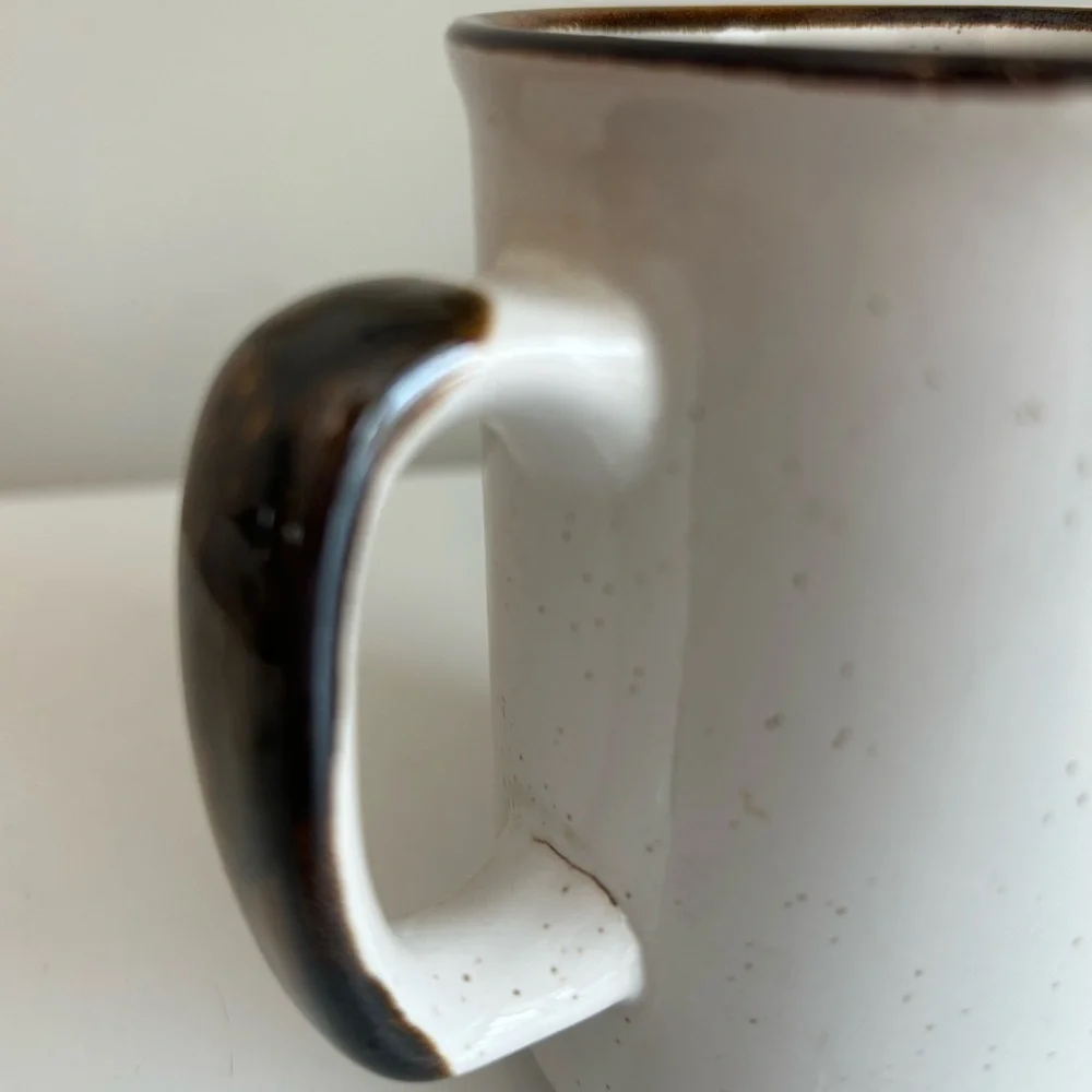 Vintage‎ California Rainbow Pride Coffee Cup 4 Inches 70’s Stoneware Rustic Boho